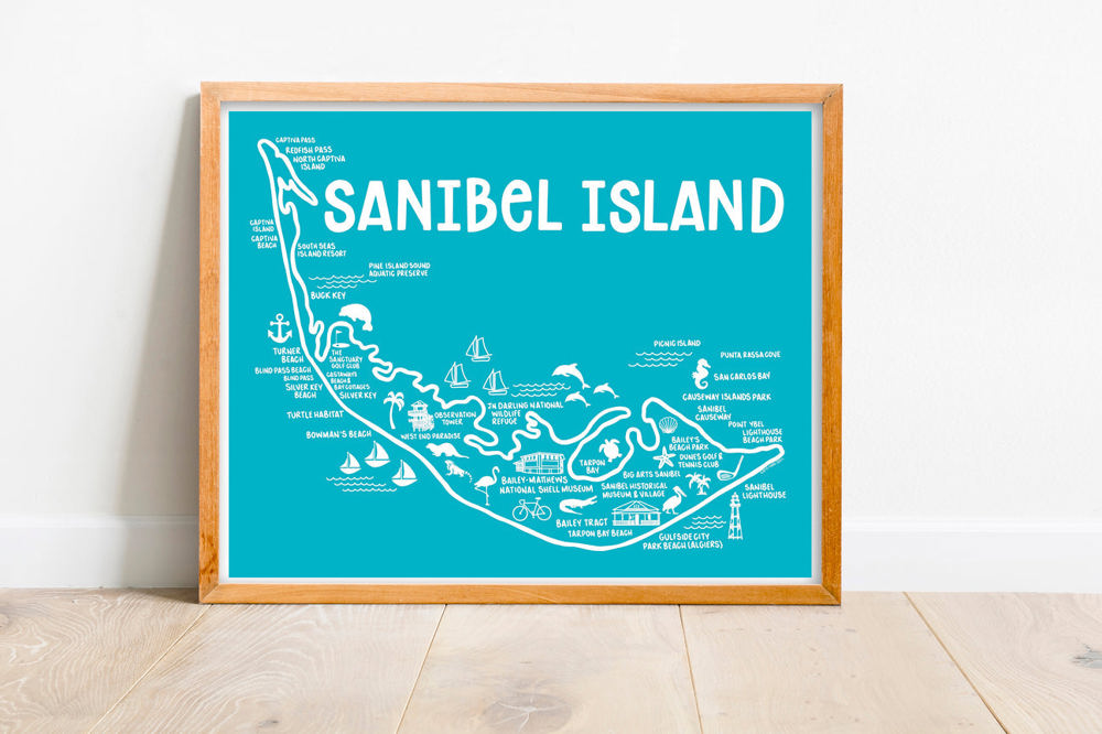 Vacation Map Prints