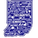 Indiana State Map Stickers