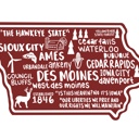 Iowa State Map Stickers