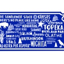 Kansas State Map Stickers