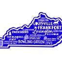 Kentucky  State Map Stickers