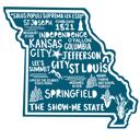 Missouri State Map Stickers