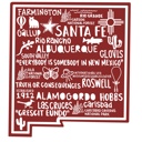 New Mexico  State Map Stickers