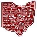 Ohio State Map Stickers