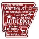 Arkansas  State Map Stickers