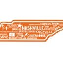 Tennessee  State Map Stickers