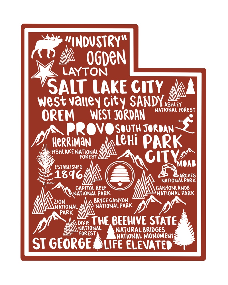 State Map Stickers