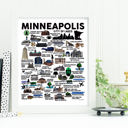 Minneapolis Multi City Map Prints | 3 Colors