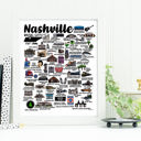 Nashville Multi City Map Prints | 3 Colors