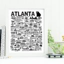 Atlanta White City Map Prints | 3 Colors