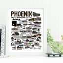 Phoenix Multi City Map Prints | 3 Colors