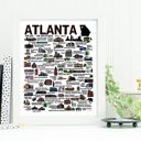 Atlanta Multi City Map Prints | 3 Colors