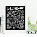 Raleigh Black City Map Prints | 3 Colors