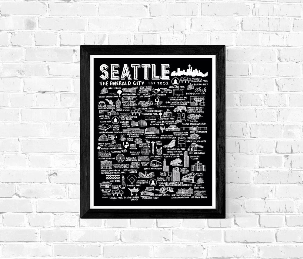 City Map Prints | 3 Colors