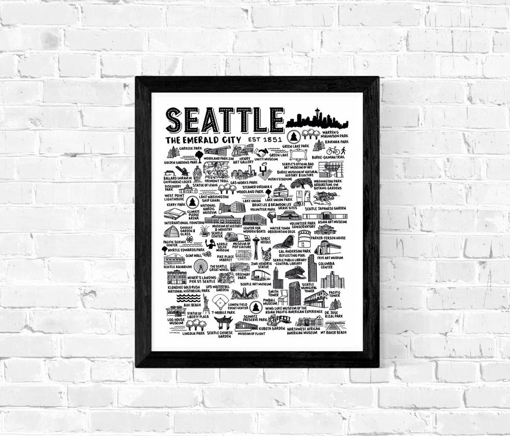 City Map Prints | 3 Colors