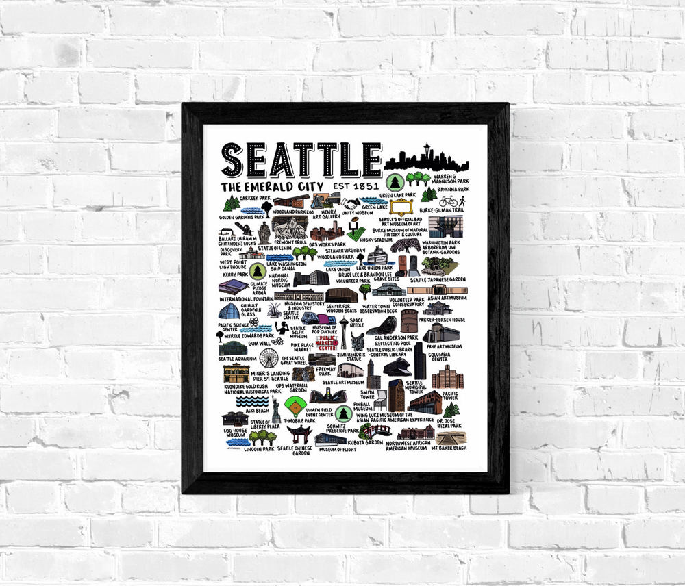 City Map Prints | 3 Colors