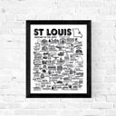 St Louis White City Map Prints | 3 Colors