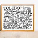 Toledo White City Map Prints | 3 Colors