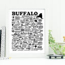 Buffalo White City Map Prints | 3 Colors