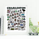 Charleston SC Multi City Map Prints | 3 Colors