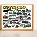 Chattanooga Multi City Map Prints | 3 Colors