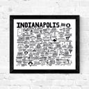 Indianapolis White City Map Prints | 3 Colors