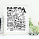 Jacksonville White City Map Prints | 3 Colors