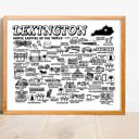 Lexington White City Map Prints | 3 Colors