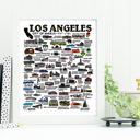 Los Angeles Multi City Map Prints | 3 Colors