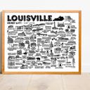 Louisville White City Map Prints | 3 Colors