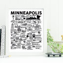 Minneapolis White City Map Prints | 3 Colors