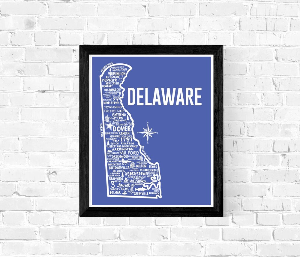 State Map Print | 3 Colors