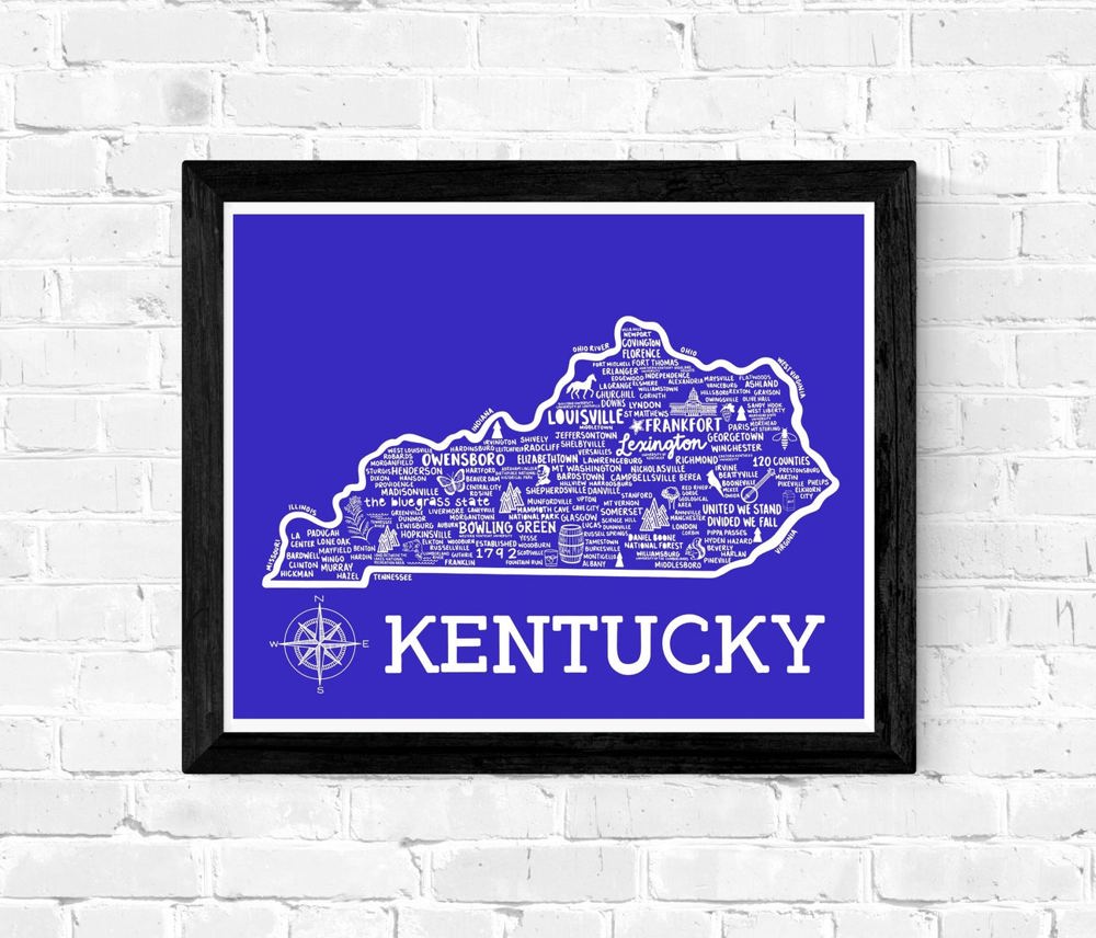 State Map Print | 3 Colors