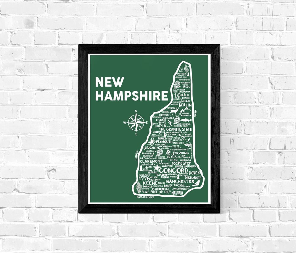 State Map Print | 3 Colors