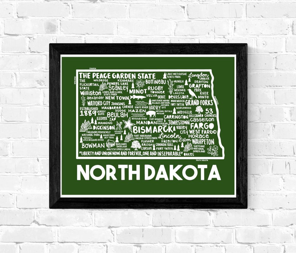 State Map Print | 3 Colors