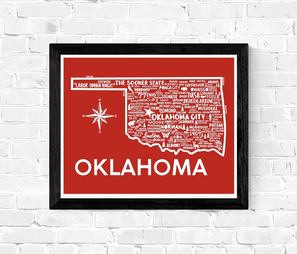 State Map Print | 3 Colors