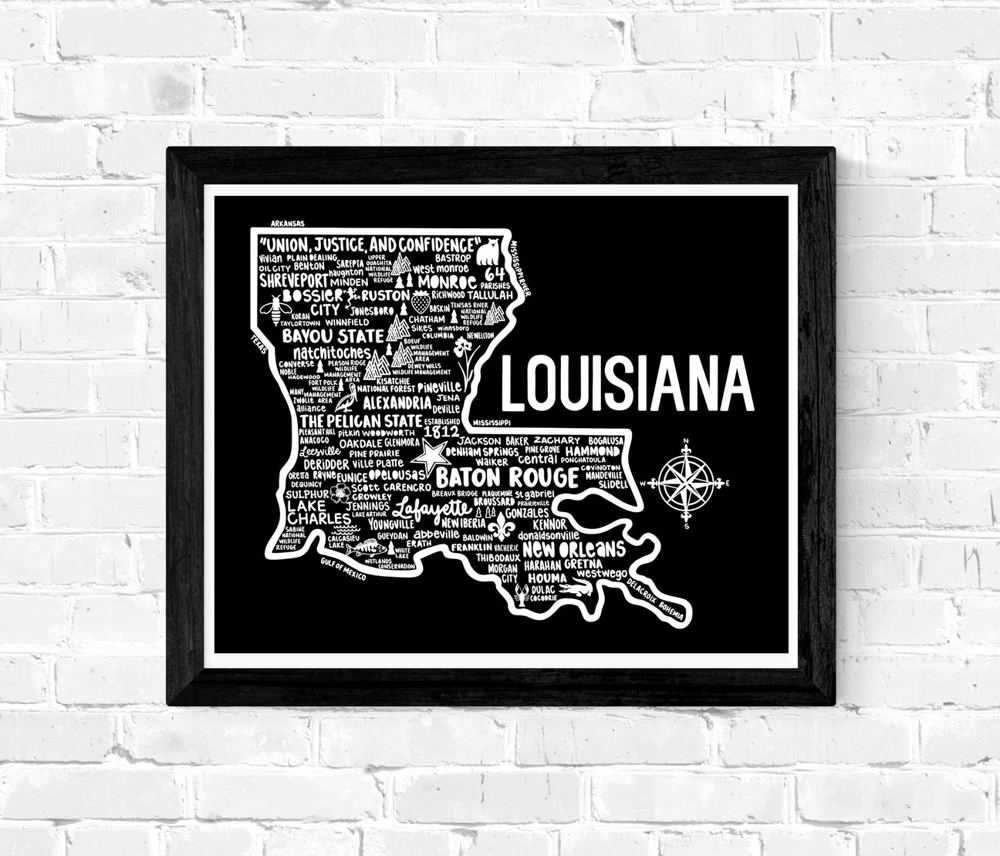 State Map Print | 3 Colors