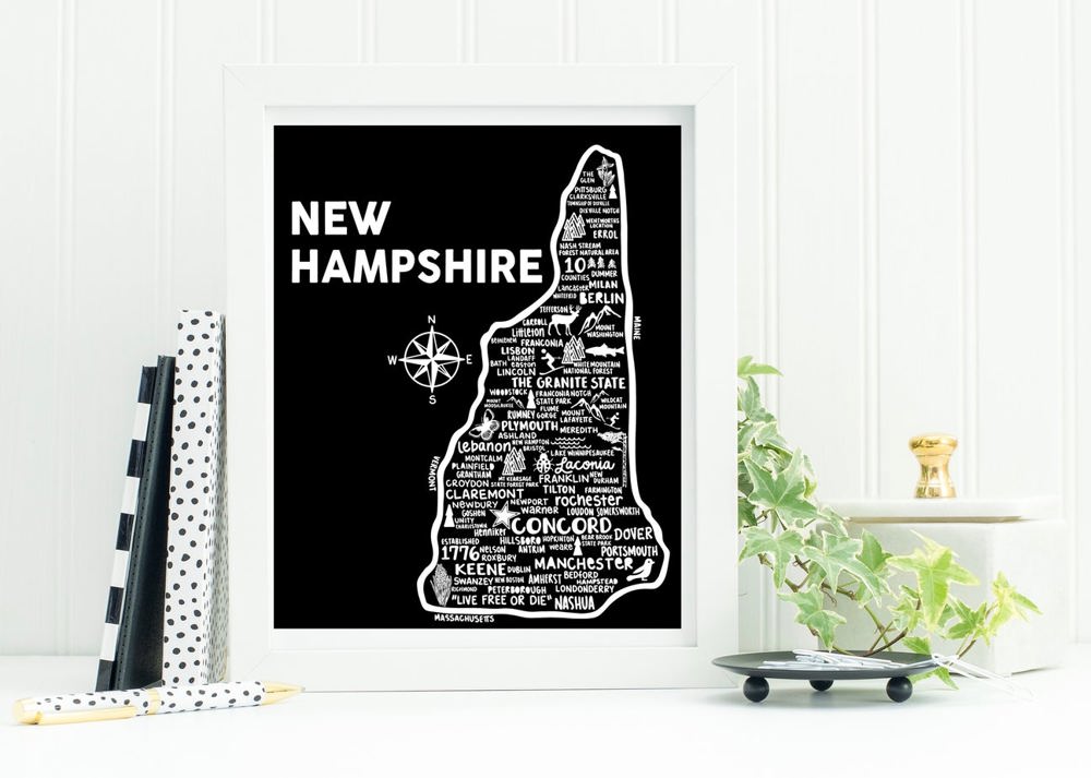 State Map Print | 3 Colors