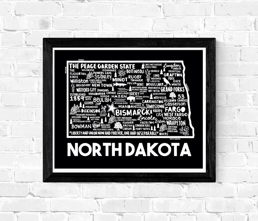 State Map Print | 3 Colors