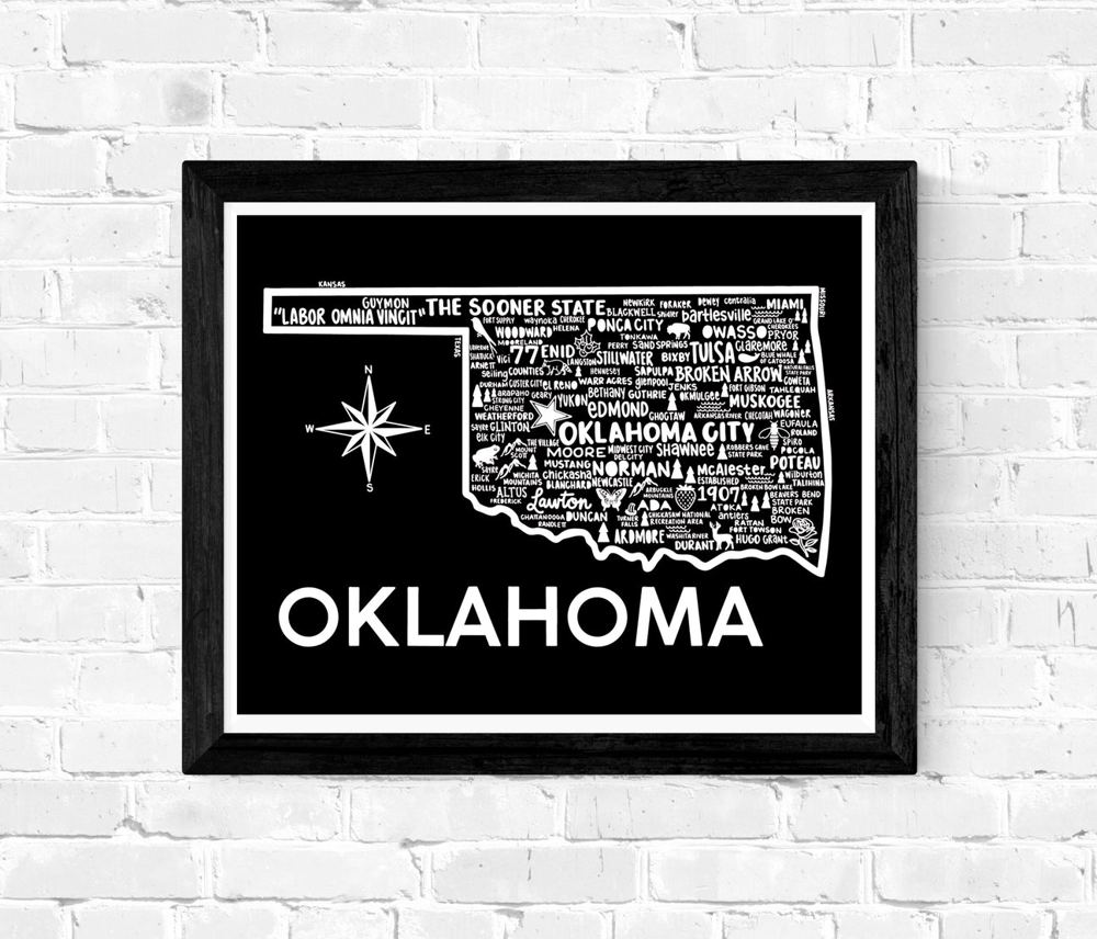 State Map Print | 3 Colors