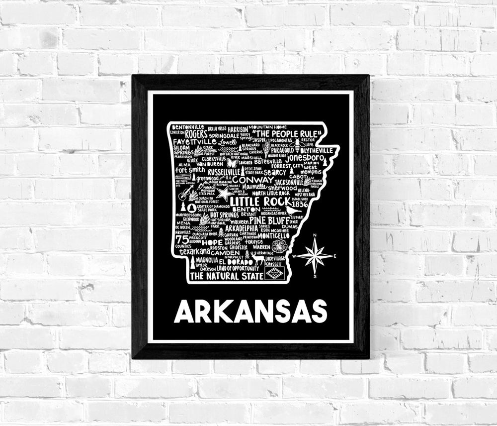 State Map Print | 3 Colors