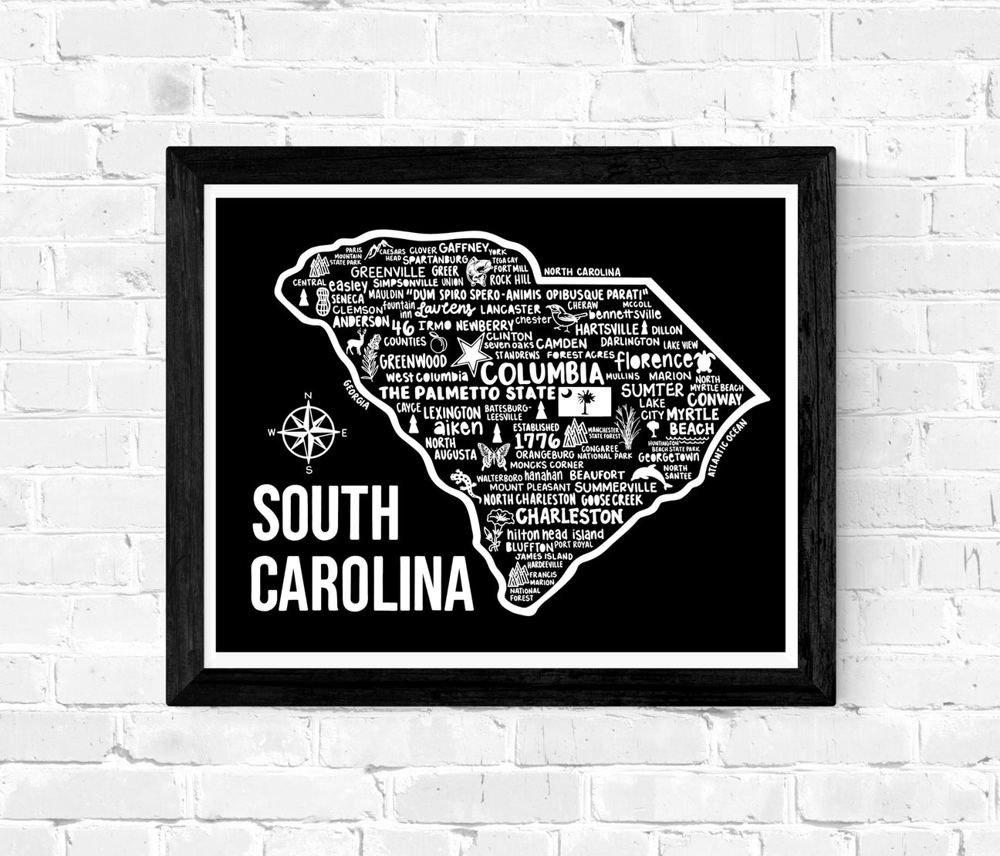 State Map Print | 3 Colors