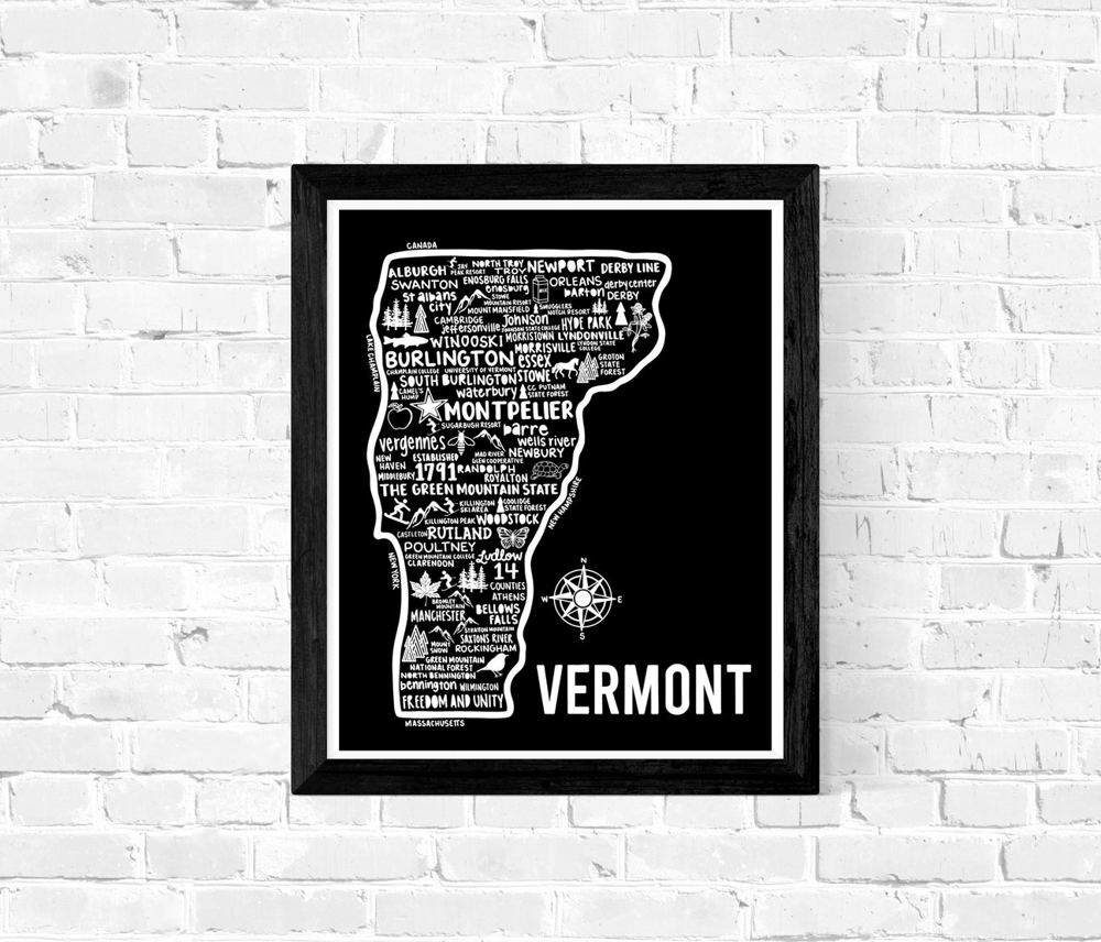 State Map Print | 3 Colors