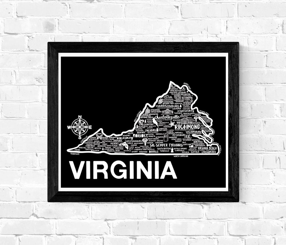 State Map Print | 3 Colors