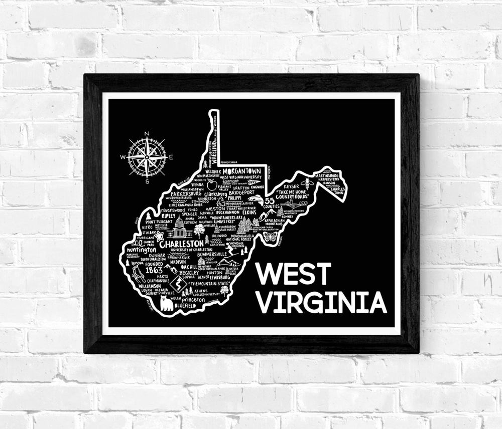 State Map Print | 3 Colors