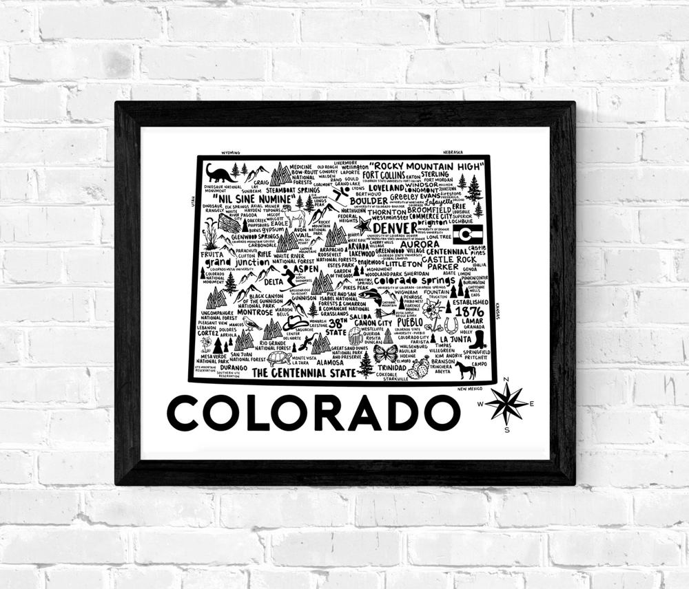 State Map Print | 3 Colors