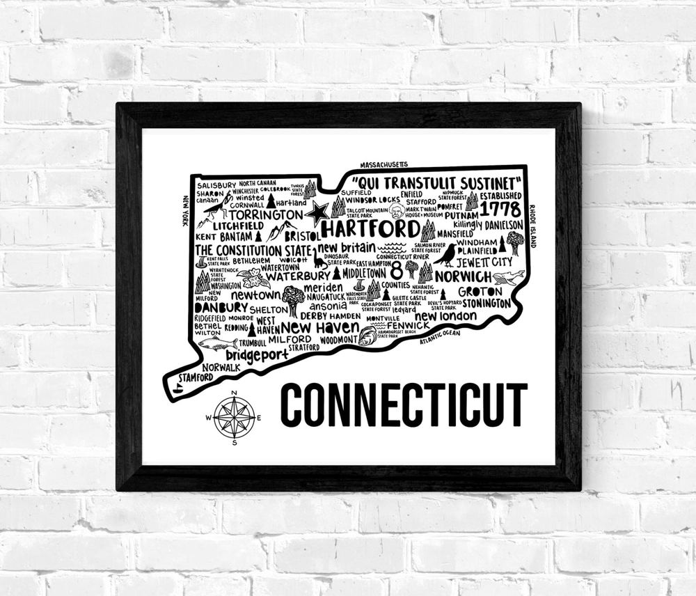 State Map Print | 3 Colors