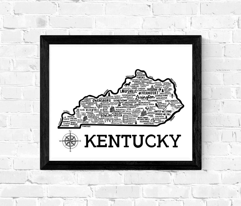 State Map Print | 3 Colors