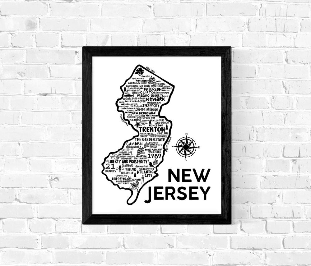 State Map Print | 3 Colors