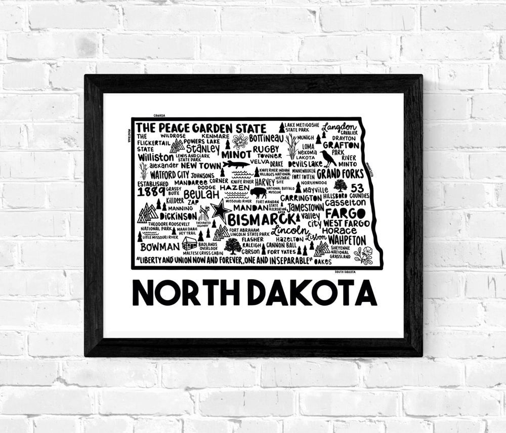 State Map Print | 3 Colors